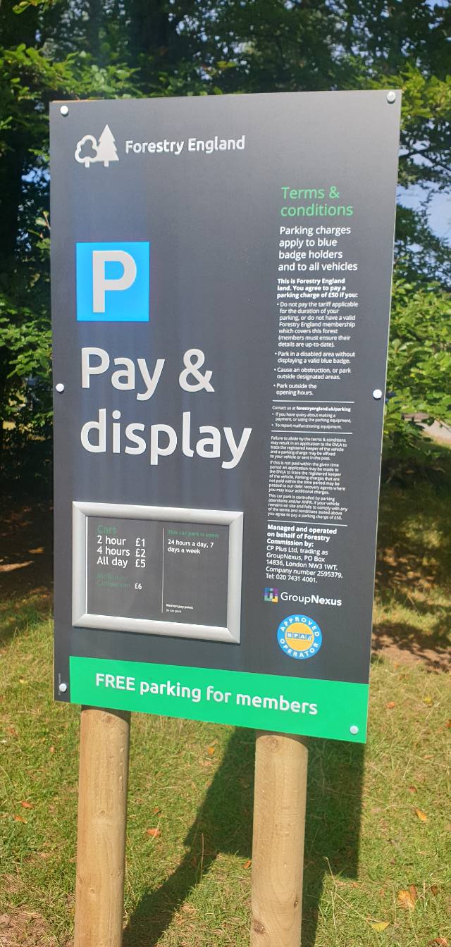 Parking charges now in force at Mamhead. Photo Teignmouth Community Facebook