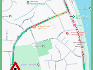 Starcross road closure extended as pub repairs continue