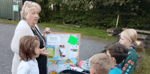 Newton Abbot WI and Cubs' wildflower project