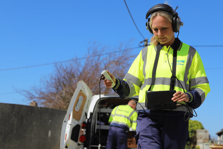 Over the last 12 months South West Water has increased the amount of leaks its teams are detecting by 93 per cent, driven by enhanced digital tools
