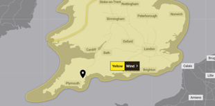Storm Amy to bring strong Saturday winds to South West 