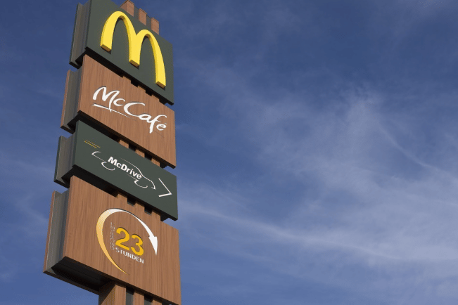 McDonalds stock image