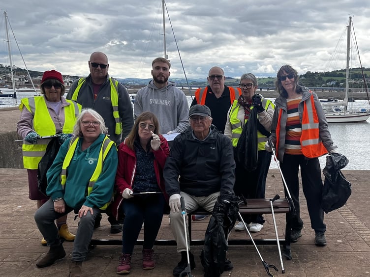 Teignmouth beach cleaners