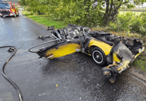 Classic Lotus 'totally destroyed' after A38 fire