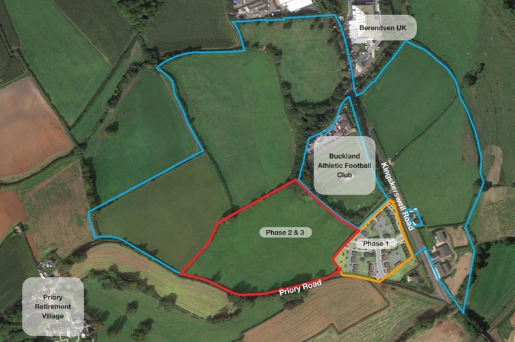 Langford Bridge site. Photo Persimmon Homes:Teignbridge Council 