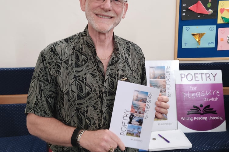 David Pickton, editor of Dawlish Poetry For Pleasure anthology. 