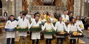 Devon YFC harvest thanksgiving held at Exeter Cathedral

