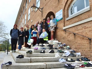 SEND shoe protest at County Hall