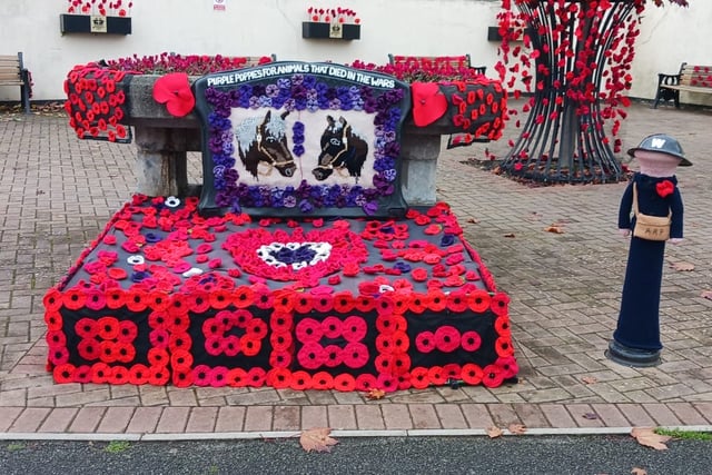 Kingsteignton WI decorates for Remembrance Day
