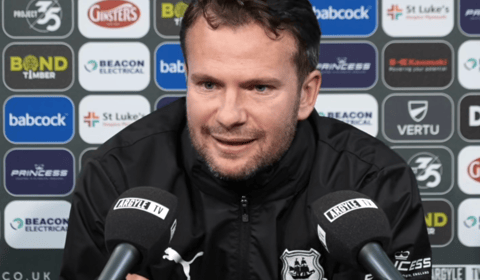 Cleverley admits pressure as Argyle seek to end losing run