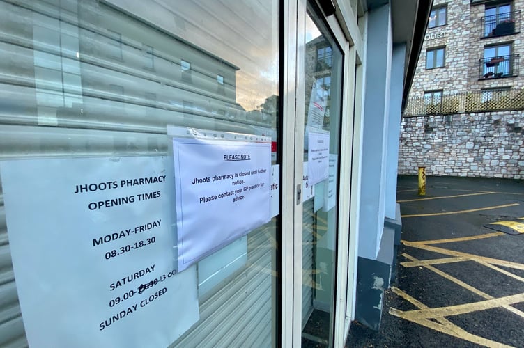 Site of former Jhoots pharmacy in Newton Abbot  