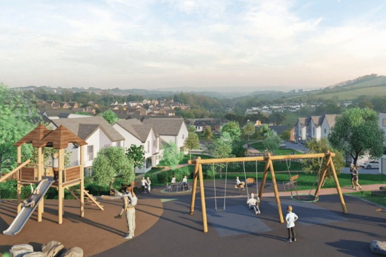 Proposed homes at Collaton St Mary