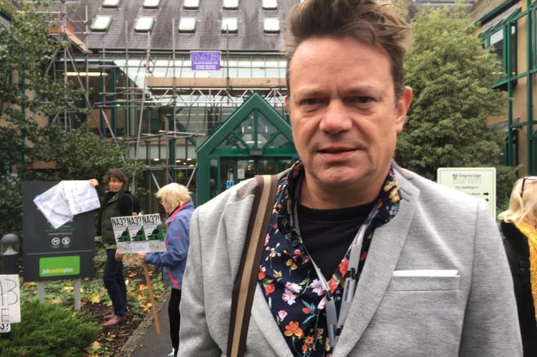 Cllr Liam Mullone at Teignbridge Council headquarters. Photo LDRS