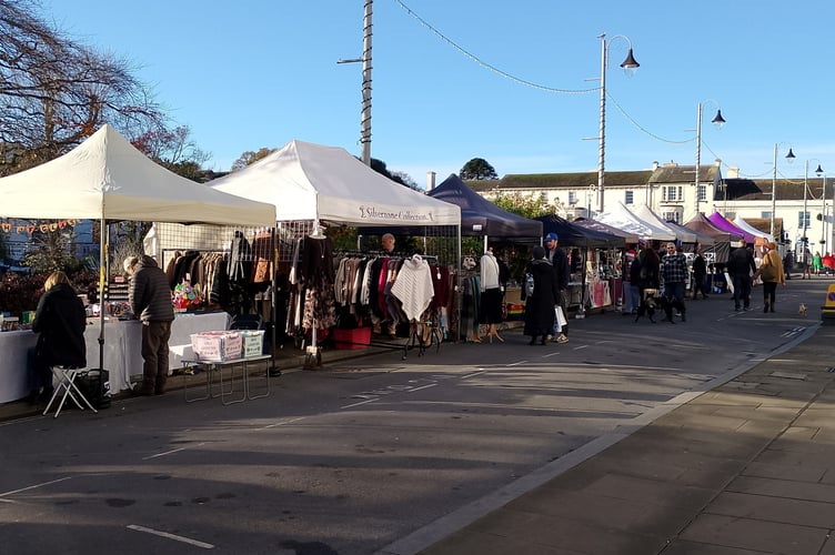 Dawlish Christmas Market. Photo Noreen Goodchild 