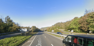 Traffic building on A38 following collision near Buckfast 