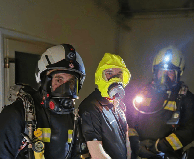 Teignbridge Propellers host fire crew for high-rise search exercise 