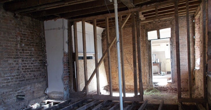 The 17th-century, protected building in Topsham.