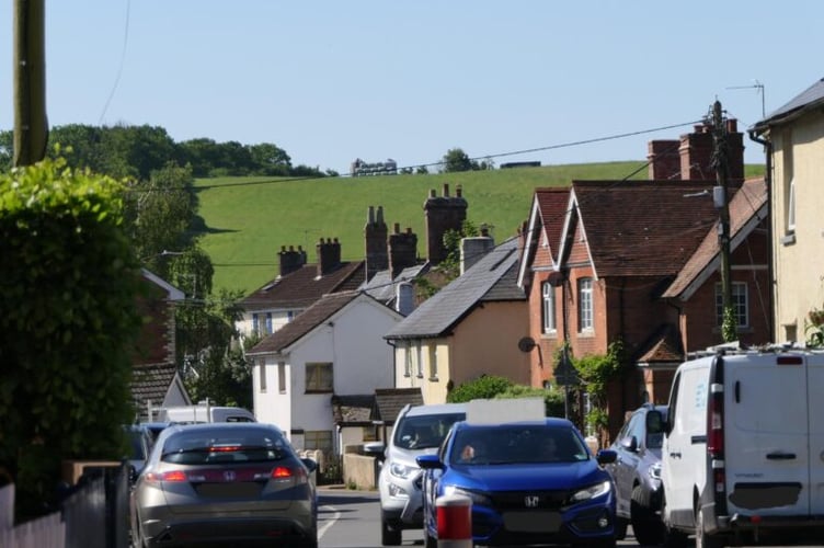 Traffic calming approved for Exminster. Photo Exminster Parish Council