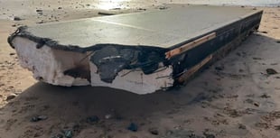 Efforts to remove stray pontoon from Dawlish Warren beach