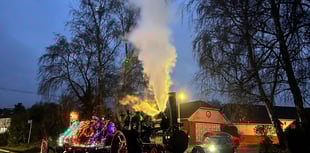 Santa's festive steam tour thrills children 