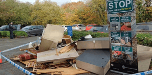 Fly tipping information event at Dartmoor car park 