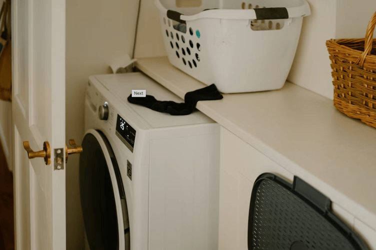 Tumble dryer stock image