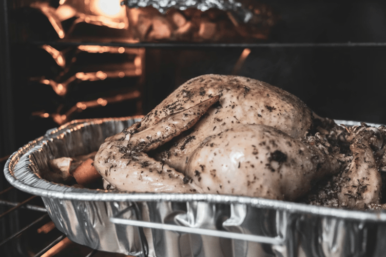 Roast dinner stock image