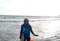 Dawlish swimmer's brave December sea charity dip