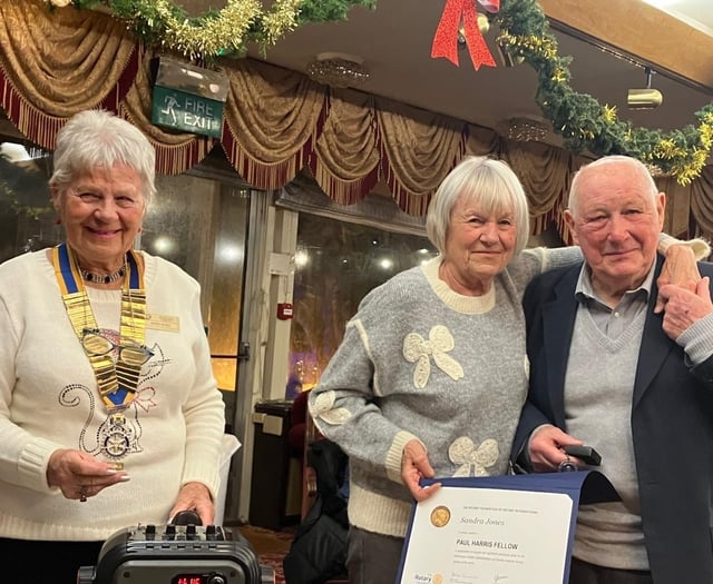 Kingskerswell woman receives Rotary's top award