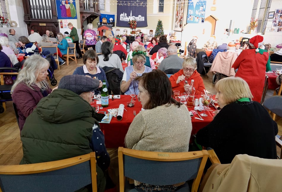 Community Christmas lunch at Dawlish's Strand Centre