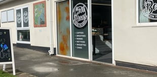 Dawlish cafe windows smashed