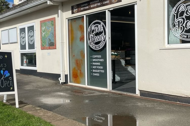 Cool Beans on the Green where windows were smashed. Photo contributed 