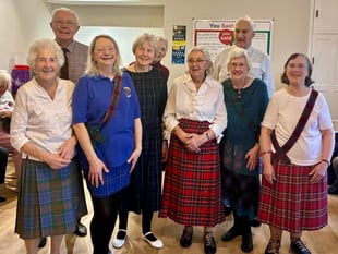 Scottish dancers delight at Bovey Tracey care home