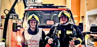 Fire station applauds firefighters Hampton and Cudmore