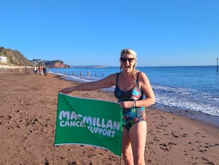 Teignmouth swimmer's chilly charity challenge