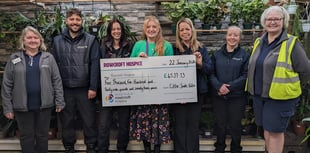 Garden centre raises £4,700 for charity
