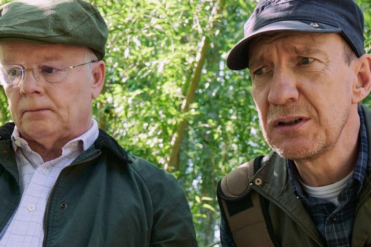 Jason Watkins and David Thewlis star in new drama Dirty Business. Photo Channel 4