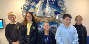 Starcross students' recycled art workshop