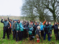 Charity celebrates planting 200,000th tree on Dartmoor