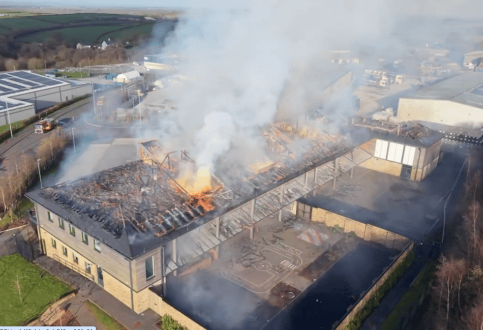 Major fire breaks out at Okehampton SEND school