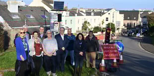 Shaldon's traffic light 'birthday' bash