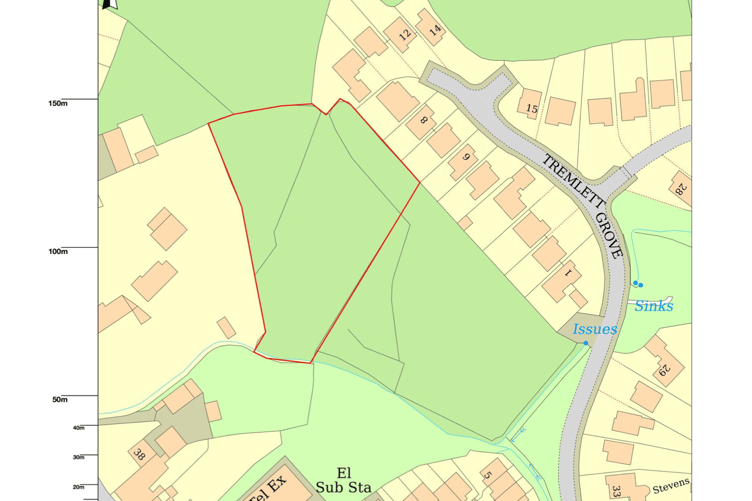 The application is seeking Permission in Principle for four dwellings at land off Tremlett Grove