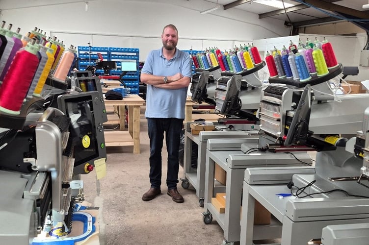 Julian Marsh at Digital Textile Laboratories new premises in Newton Abbot. Photo contributed