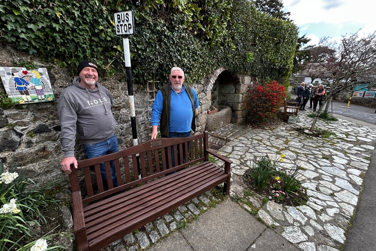 The bench at St Mary's well is a favourite spot to sit and watch the world go by.