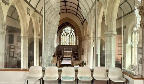 Church forced to close after glass panel shatters 