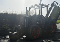 Tractor '100 per cent' destroyed by Inwardleigh fire