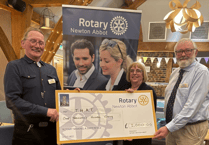 Rotary Newton Abbot donates £1,000 to local food bank
