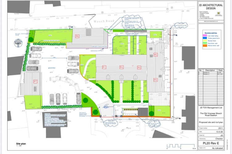 Proposals for former vicarage in Weech Road. Photo supplied by Vicarage Residents Group 