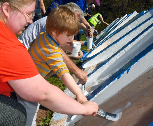 Teignmouth's iconic letters repainted