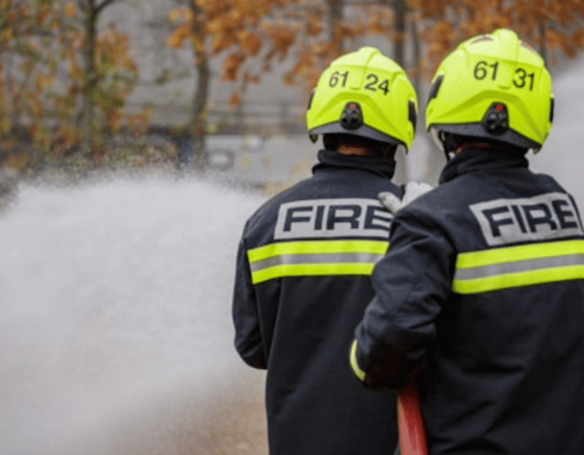 Firefighters tackle large grass fire